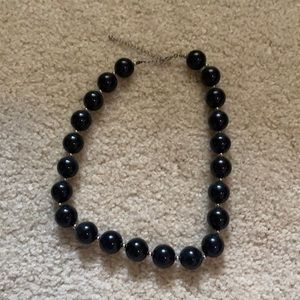 Statement Necklace | Black Beads